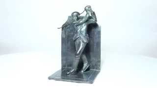 Bronze Statue: Golfer Bookend