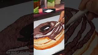 Donut watercolor on Procreate #procreate #digitaldrawing #watercolor #procreatetutorials