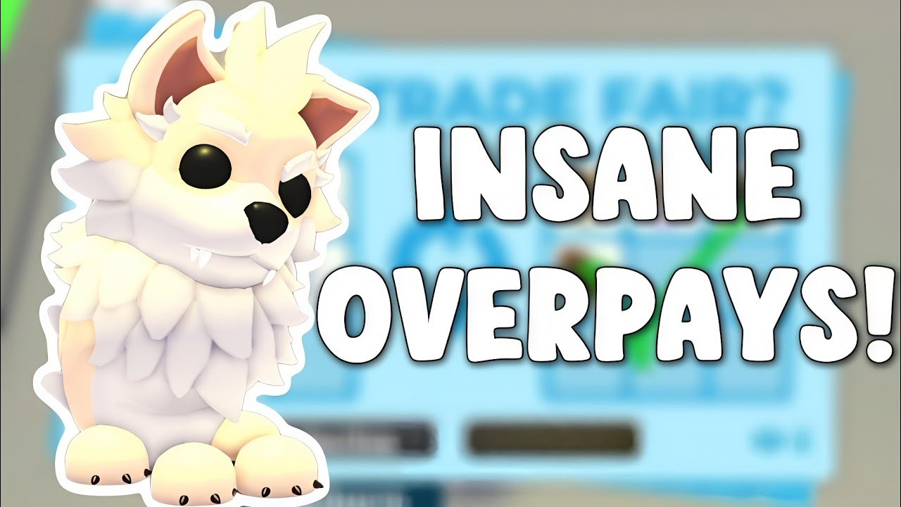 I TRADED DIRE WOLVES FOR INSANE OVERPAYS IN ADOPT ME!