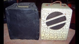 super nice 70-year-old guitar amp.....dissection, repair, audio check