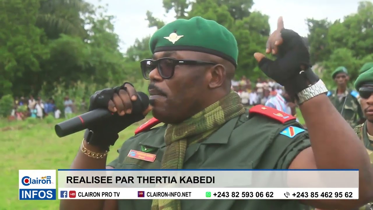 Kasaï Oriental : Le général John Tshibangu prêche l'apolitisme de l'armée aux policiers et FARDC