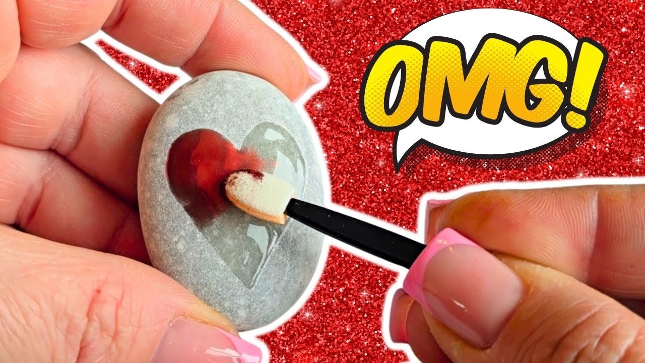 How to Use Chrome Nail Powder for Rock Painting...I'm OBSESSED!