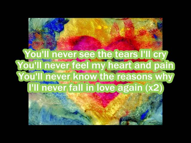 Winter Rose - I'll never fall in love again (lyrics) class=