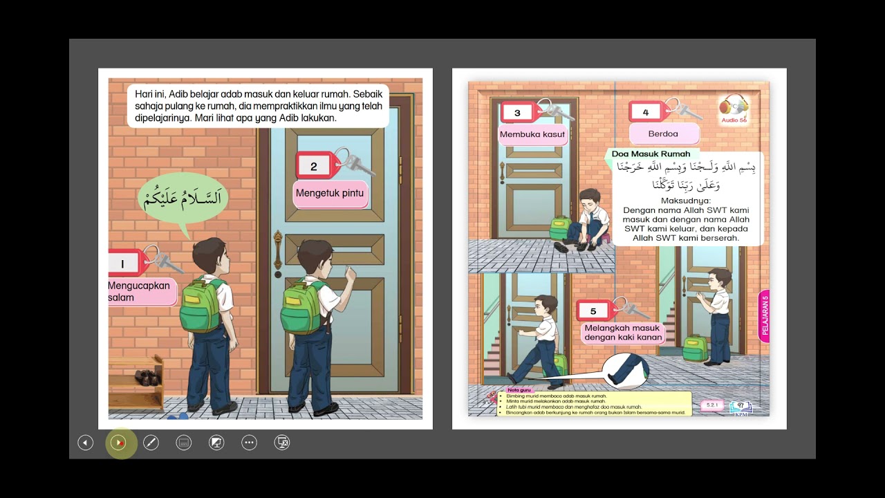 Pelajaran Tahun 4 Pk Adab Adab Masuk Dan Keluar Rumah Kelas Live