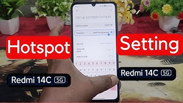 how to set hotspot password in redmi 14c | redmi 14c me hotspot kaise connect kare