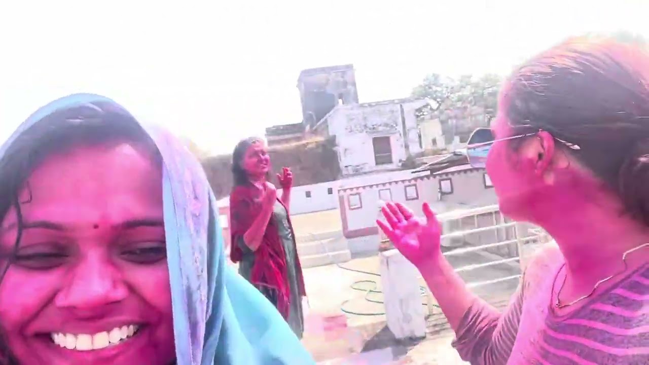 Holi day 1st🌈❤️ #holi #holispecial #mainpuriholi #holivlog #fullvlog #explore #explorepage