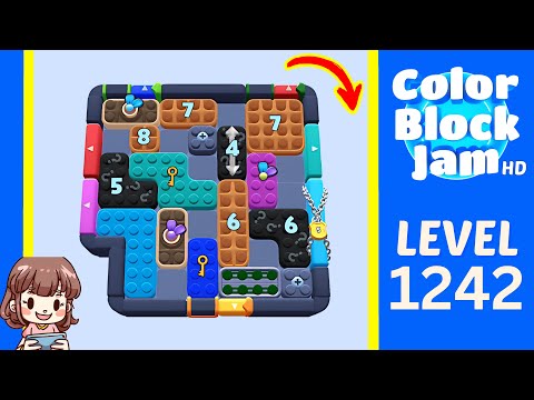 Color Block Jam Level 1242 Solution Walkthrough