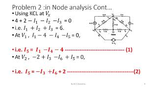 NODE ANALYSIS SOLVED PROBLEMS USING KCL -  Part1
