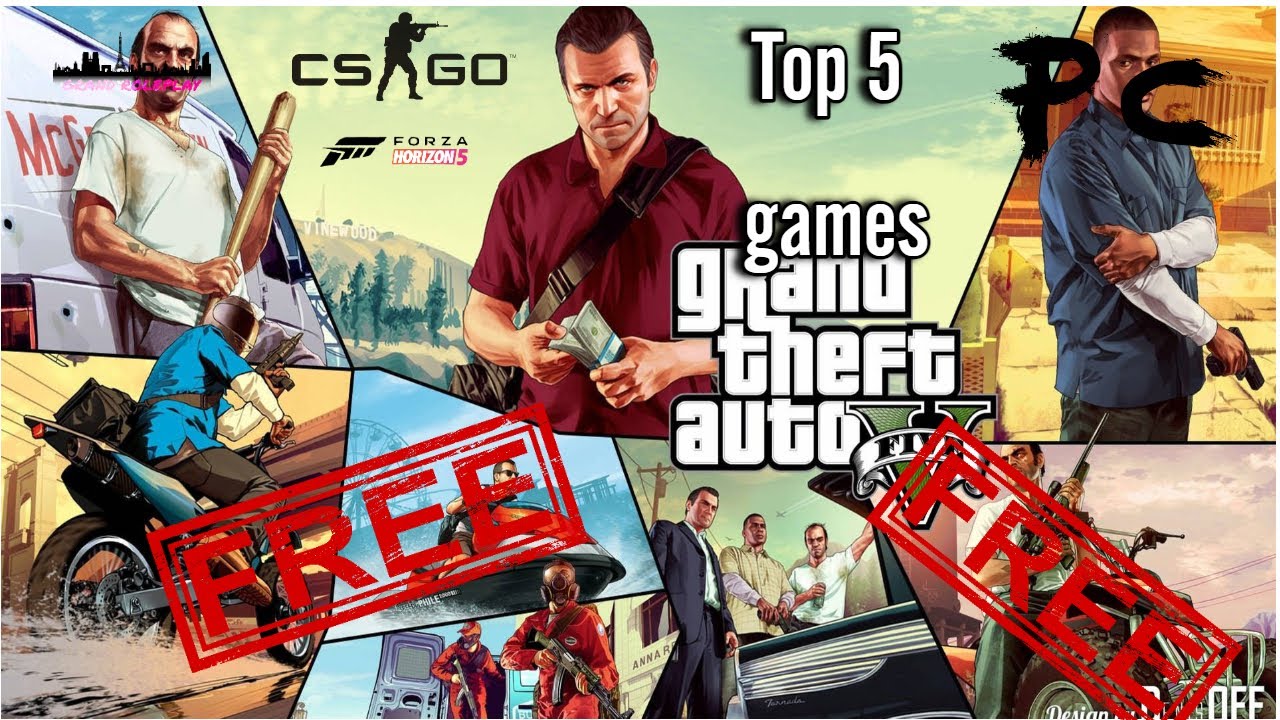 How to Download Top 5 Pc Games on mobile.....GTA V, FORZA HORIZON 5, FIFA2024.....