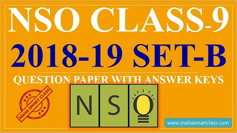 NSO Class-9 2018 Set-B | National Science Olympiad SOLVED PAPER | previous year question paper