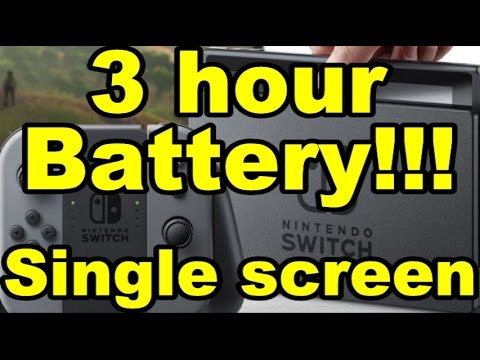 Video: Nintendo Switch Batteriets Levetid Detaljeret, Kapacitiv Berøringsskærm Bekræftet