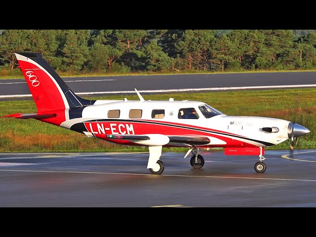 Erling Braut Haaland's private plane | Arrival and Takeoff | Stord airport,  august 2022 - YouTube