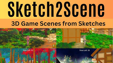 Sketch2Scene: Automatic Generation of Interactive 3D Game Scenes from Sketches