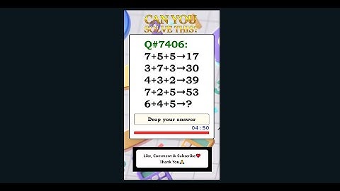 Math IQ Test LIVE: Can You Beat Every Puzzle Before the Timer Ends?