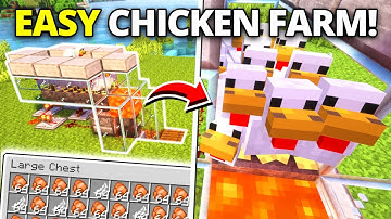 SIMPLE Automatic Chicken Farm in Minecraft 1.21+ (Tutorial)