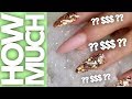 HOW MUCH - SUPER BLINGED OUT NAIL ART (SCULPTURED GEL)