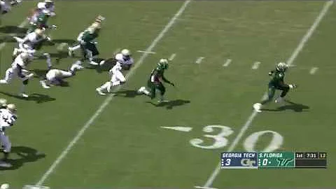 USF's Terrence Horne Returns Two Kickoffs for TD v...