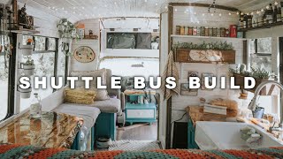 Shuttle Bus Build with Full Bathroom | @Awaken Daze