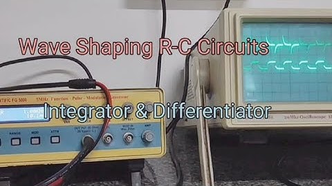 Wave shaping using R-C circuits