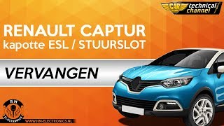 Renault Captur kapotte stuurslot ontgrendelen / vervangen