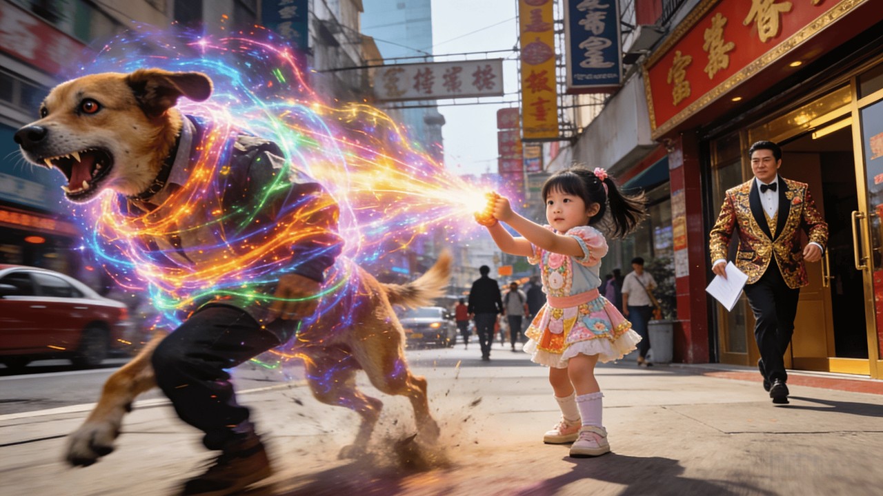 人攫いに捕まった少女が超能力で犬に変える！富豪の父が到着した瞬間がヤバい