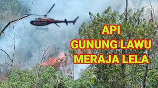 JALUR PENDAKIAN TAK LUPUT DARI API KEBAKARAN GUNUNG LAWU