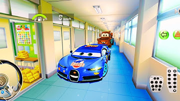 New Lightning McQueen Dinoco car in School Building - 3D Driving Class - Gameplay Android ios 2025