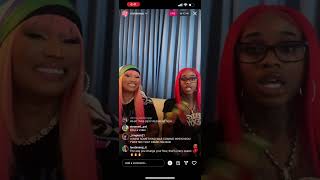 Nicki Minaj IG Live With Sexy Red 5/31/23