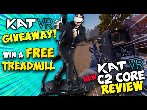 Is this new VR TREADMILL good!? KAT WALK C2 CORE REVIEW & GIVEAWAY! Quest 2