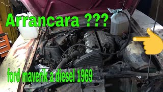 swap Diesel MAVERIK 1969 arranca motor Nissan rd28  7 años abandonado