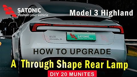 How to Upgrade Your Tesla Model 3 Highland with a Full-Wide LED Through Tail Light Step-by-Step!
