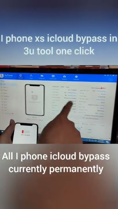 iphone xs icloud bypass 3utool one click
