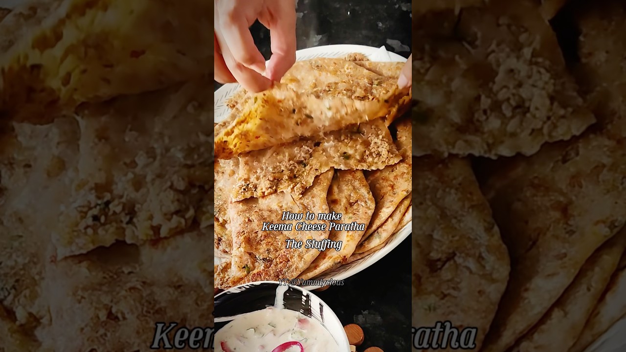 Keema cheese paratha 