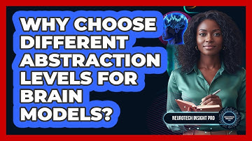 Why Choose Different Abstraction Levels for Brain Models?