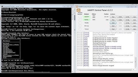 tutorial cara menggunakan mysql di CMD seperti tabel dan membuat database