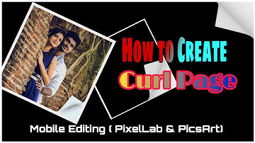 How to Create Victor Page  Curl Image || Border for Avee Player Template and design|| Mobile Editing