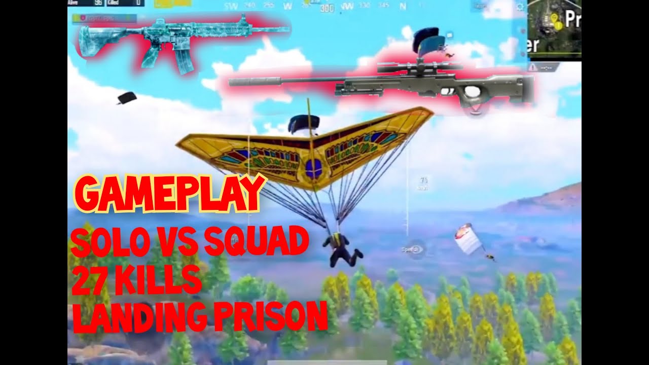 Gameplay SOLO vs SQUAD 27 Kills | PUBG Mobile - YouTube
