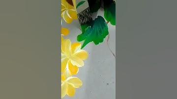 🧡🤍🍁🍃🌼🎉 using acralic paint 🎨💯, round brush strokes No: 6,4 #art  #painting  #drawing  #short