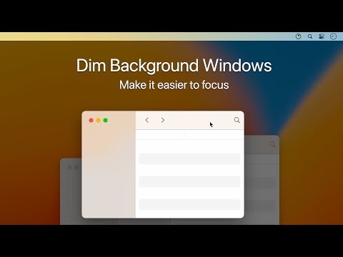 HazeOver: Distraction Dimmer for macOS Ventura