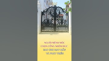 Người Mệnh Mộc Chọn Cổng Nhôm Đúc May Mắn Phát Triển #cổngnhômđúc #phongthuy #thinhhanh #shorts