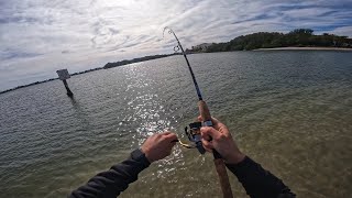 Fishing Off a Crystal Clear Sandbar (Found an Abandoned Boat)