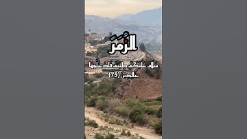 بِسْمِ اللَّهِ الرَّحْمَنِ الرَّحِيمِ سورة الزُمَرً