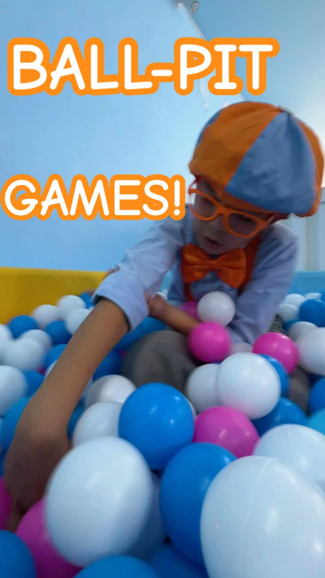 Kid Blippi and Meekah's EPIC? Ball Pit PRETEND PLAY! #blippi #shorts