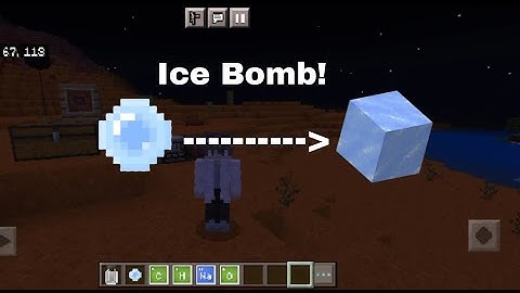 How to make ice bomb in minecraft (No mod)