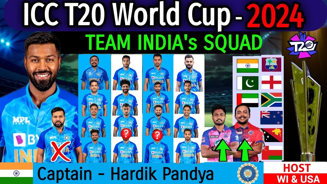 ICC T20 World Cup 2024 Team India New Squad T20 World Cup 2024