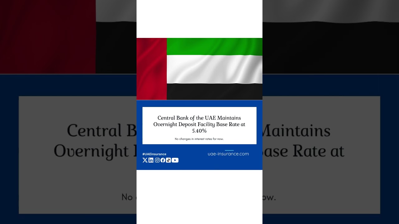 Central Bank of the UAE declares the base rate of the overnight deposit facility (odf).