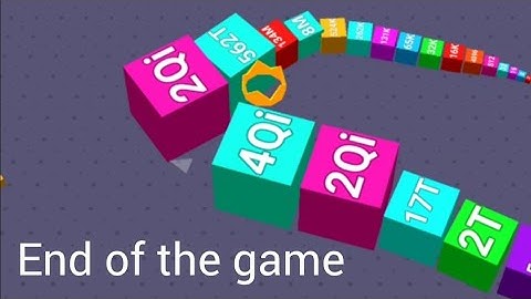 Cube Arena 2048 - End of the game