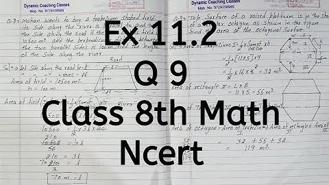 Ex 11.2, Q 9, Chapter 11, Mensuration, Class 8 Math