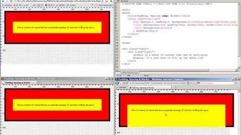 CSS padding margin & border explained