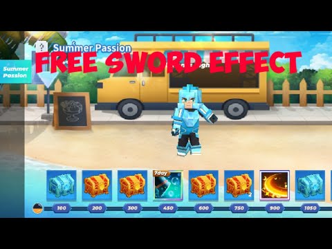 New free sword effect on Summer Passion event in bedwars
